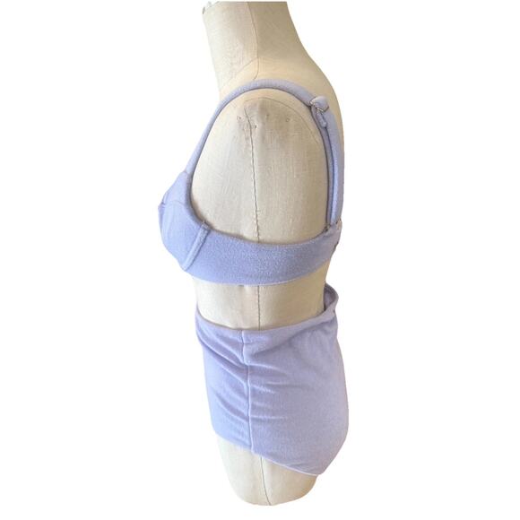 Victoria's Secret 2 Piece Bikini Set Womens Size 36C Blue Polyester Wide Strap - Picture 4 of 10